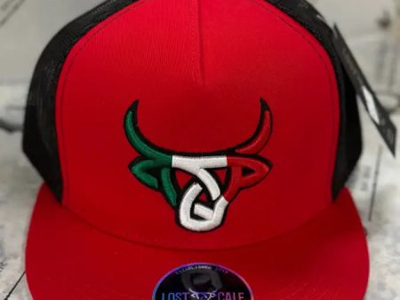 LOST CALF MEXICO COLOR LOGO RED CAP Discount