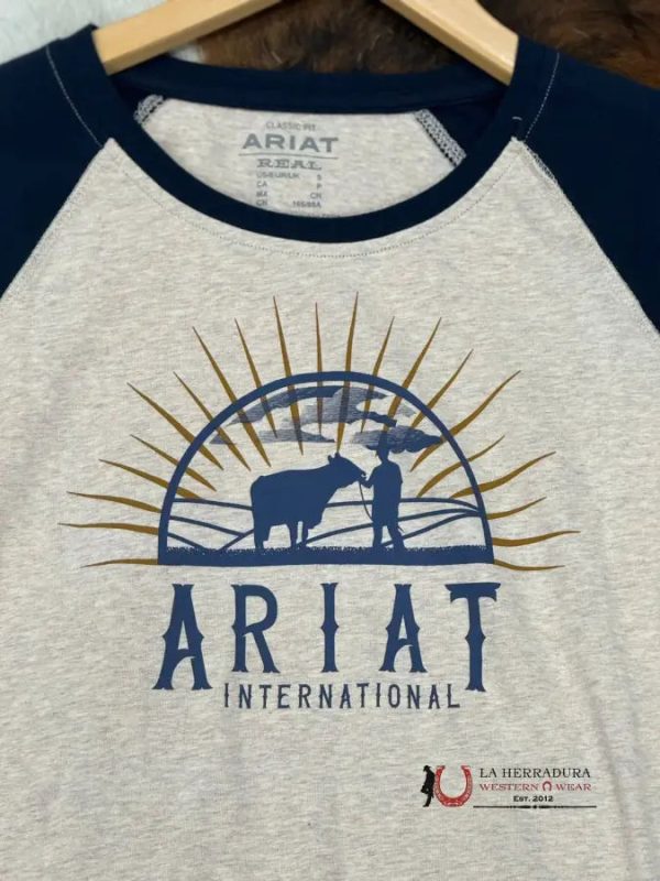 ARIAT WOMEN REAL SUNRISE WHEAT HEATHER LONG SLEEVE T-SHIRT Online Sale