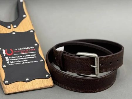 ARIAT Men s Triple Row Stitch Leather Work Belt with Removable Roller Buckle Cheap