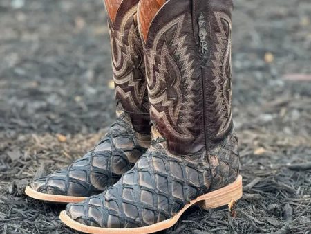 RANCHERS BIGBASS CARAMEL BLACK RISE WILD MEZCAL BOOT Online Sale