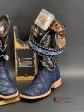 HERRADURA EXOTIC CAMEL BLACK ELECTRIC BLUE SOLAR FISH BOOTS Online Hot Sale