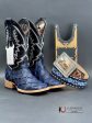 HERRADURA EXOTIC CAMEL BLACK ELECTRIC BLUE SOLAR FISH BOOTS Online Hot Sale