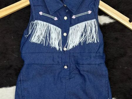 SHEA BABY DENIM VINTAGE ROMPER Cheap