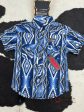 ROCK&ROLL BOYS BLUE AZTEC SNAP SHORT SLEEVE SHIRT For Sale