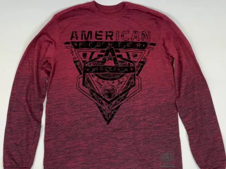 AMERICAN FIGHTER CRESTLINE BURGUNDY LONG-SLEEVE Online