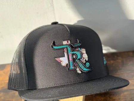 TEXAS RANCH TEAL AZTEC BLACK CAP Cheap