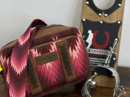 WRANGLER PINK AZTEC CROSSBODY For Discount