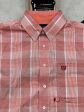 PANHANDLE CORAL PLAID 1PKT BUTTON UP SHORT SLEEVE Sale