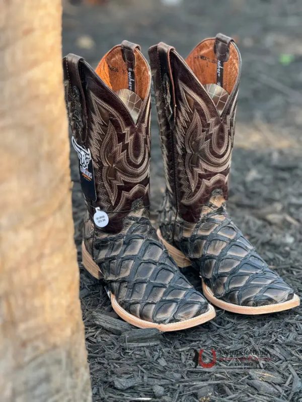 RANCHERS BIGBASS CARAMEL BLACK RISE WILD MEZCAL BOOT Online Sale