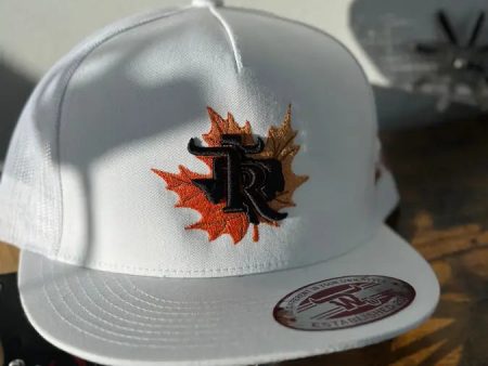 TEXAS RANCH LEAF AUTUMN WHITE CAP For Cheap