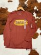 ARIAT WOMEN SERAPE RUST HEATHER LONG SLEEVE T-SHIRT Online now