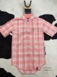 PANHANDLE CORAL PLAID 1PKT BUTTON UP SHORT SLEEVE Sale