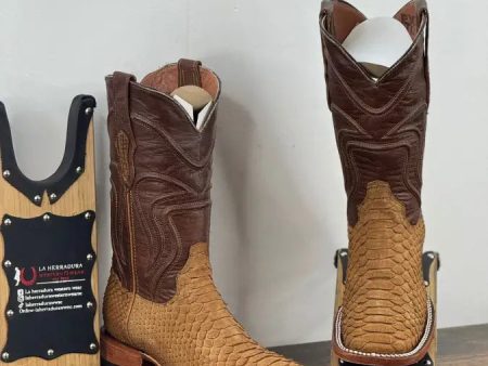 THE STAGE COACH BOOT COMPANY PYTHON MIEL MSTTE TUCSON NATURAL Cheap