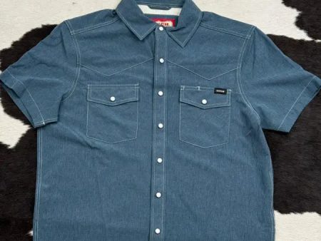 CINCH IMT BLUE JEAN SNAP SHORT SLEEVE on Sale