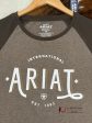 ARIAT WOMENS REAL LOOP HEATHER BANYAN BARK LONG SLEEVE T-SHIRT Fashion