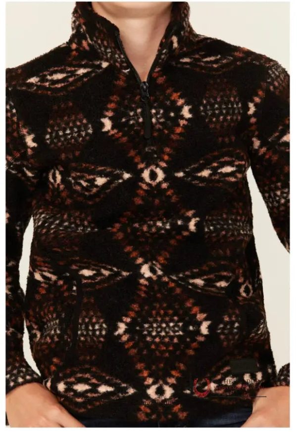 Rock&Roll Youth Brown Printed Berber 1 4 Zip - 308646 Online