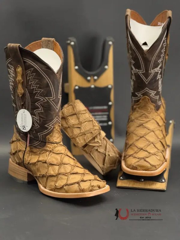 HERRADURA EXOTIC CAMEL OFF SA MIEL SOLAR FISH BOOTS Cheap