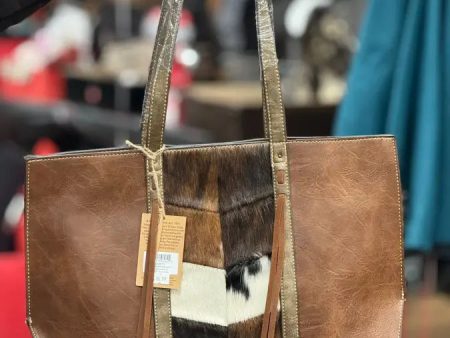 TONY LAMA LEATHER TAN SHOULDER PURSE COWHIDE CONCEALED CARRY Online