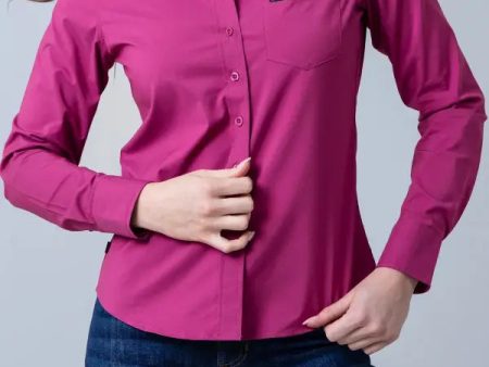 KIMES RANCH TEAM LONG SLEEVE SHIRT Lingille Magenta For Discount