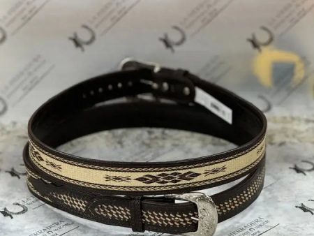 TWISTED X THREAD CHOCOLATE BELT Fashion