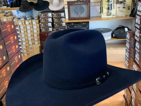 100X American Felt Hat Midnight Blue Hot on Sale