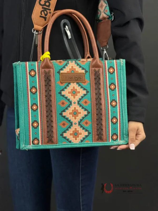 WRANGLER TEAL MULTI COLOR AZTEC WOMEN S HANDBAG Discount