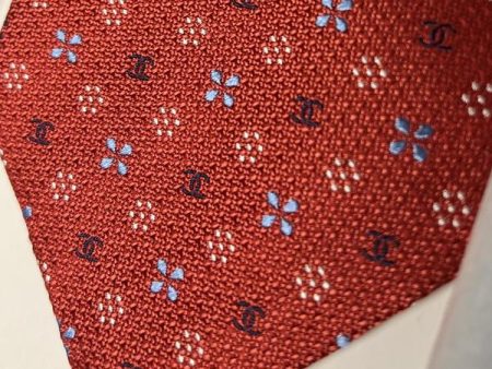 Chanel Silk Neck Tie Red Hot on Sale