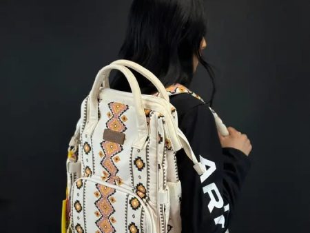 WRANGLER WHITE ORANGE MULTI AZTEC WOMEN S HANDBAG Online now