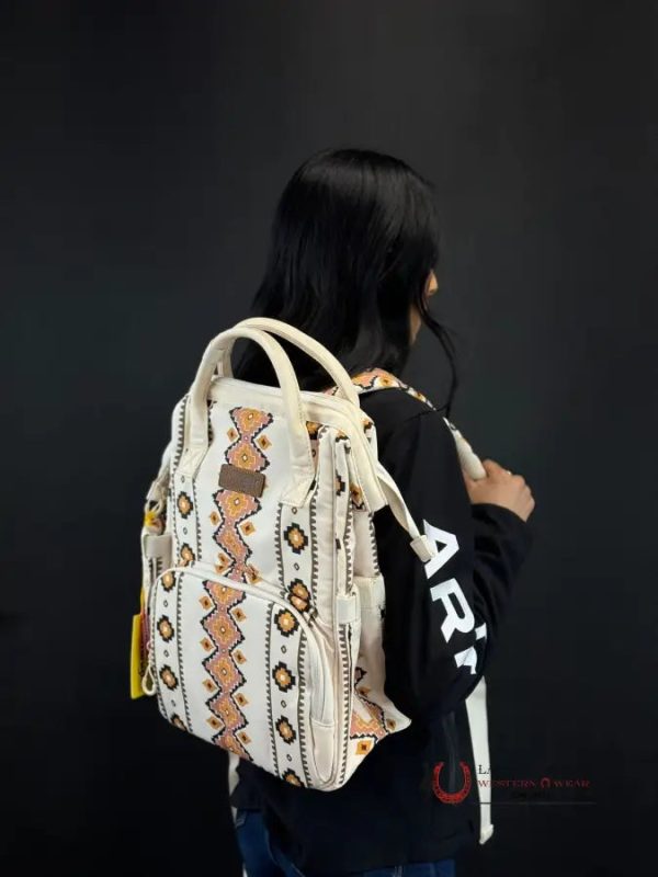 WRANGLER WHITE ORANGE MULTI AZTEC WOMEN S HANDBAG Online now