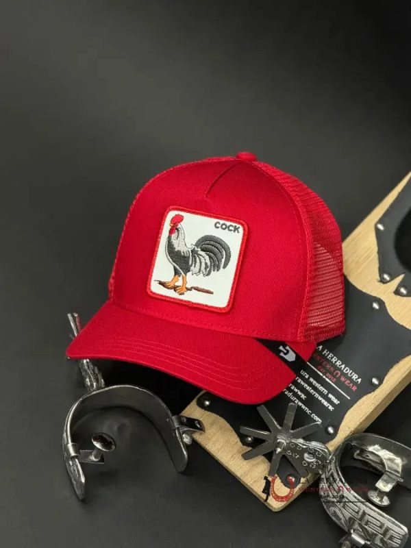 ALL RED COCK PATCH CAP Online