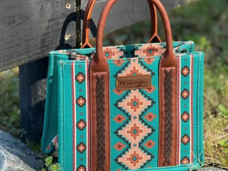 WRANGLER TEAL MULTI COLOR AZTEC WOMEN S HANDBAG Discount