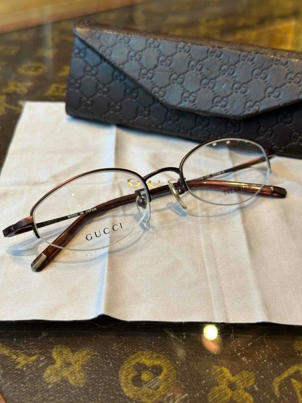 90s Gucci Japan Wire Frame Eyeglasses Cheap