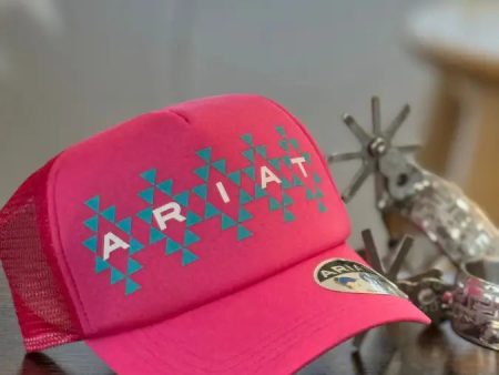 ARIAT WOMAN HOT PINK AZTEC CAP Supply