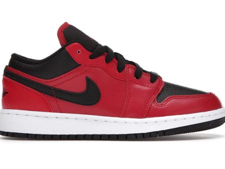 Jordan 1 Low Gym Red Black Pebbled (GS) Sale