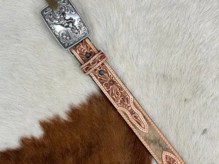 3D BELT COMPANY ORIX HAND TOOLED COWHIDE EMBELISH Online Hot Sale