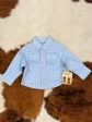 WRANGLER PLAID BABY BLUE PRINT LONG SLEEVE Discount