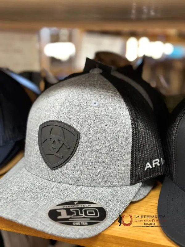 ARIAT CAP BLACK MESH GREY FRONT BLACK MATTE LOGO For Discount