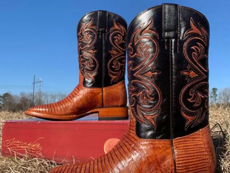 ARANGO BOOTS PRO-RODEO EXOTIC LIZARD COÑGAC Online Hot Sale