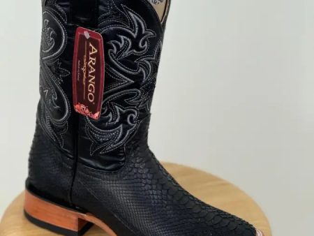 ARANGO BOOTS NOBUCK  BLACK PYTHON Online now