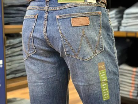 WRANGLER MEN S JEANS RETRO SLIM STRAIGHT COTTONWOOD 10WLT88CW Online