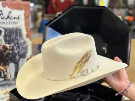 100X LARRY MAHAN´S INDEPENDENCIA COWBOY HAT SILVER BELLY Online now