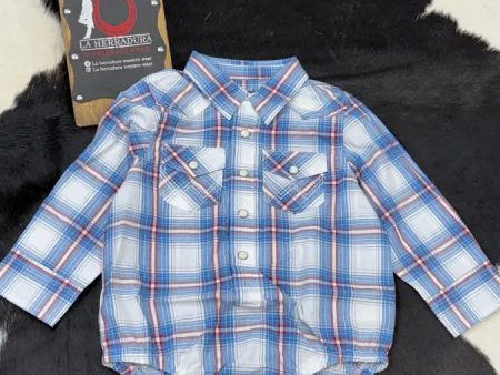 WRANGLER BLUE STRIPED SHIRT Cheap