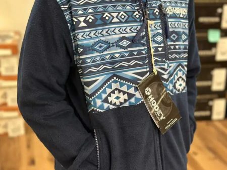 HOOEY TECH FLEECE JACKET NAVY AZTEC Online