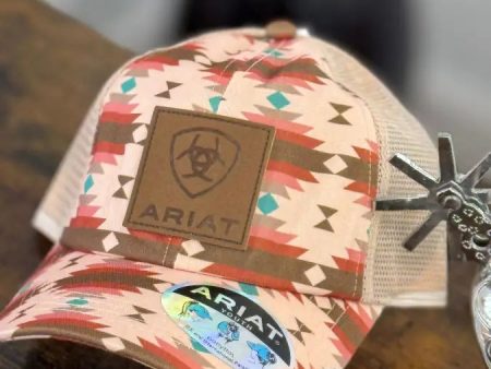 ARIAT WOMAN PINK AZTEC CAP For Cheap