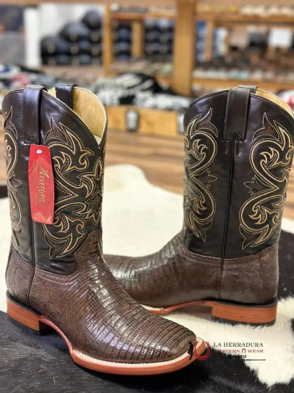 ARANGO BOOTS PRO-RODEO EXOTIC LIZARD TABACO Sale