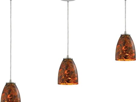 Abstractions 3 Light Pendant In Satin Nickel Discount