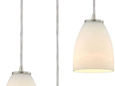 Sandstorm 3 Light Pendant In Satin Nickel Hot on Sale