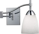 Celina 1 Light Swingarm Sconce In Polished Chrome and Simple White Sale