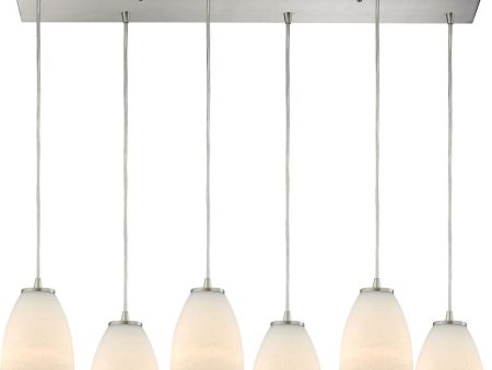 Sandstorm 6 Light Pendant In Satin Nickel Cheap