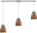 Abstractions 3 Light Pendant In Satin Nickel Hot on Sale